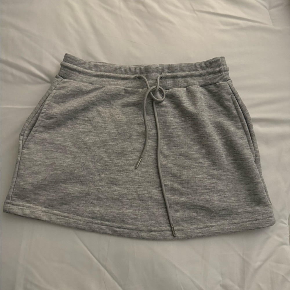 SHEIN Heather Gray Mini Skirt